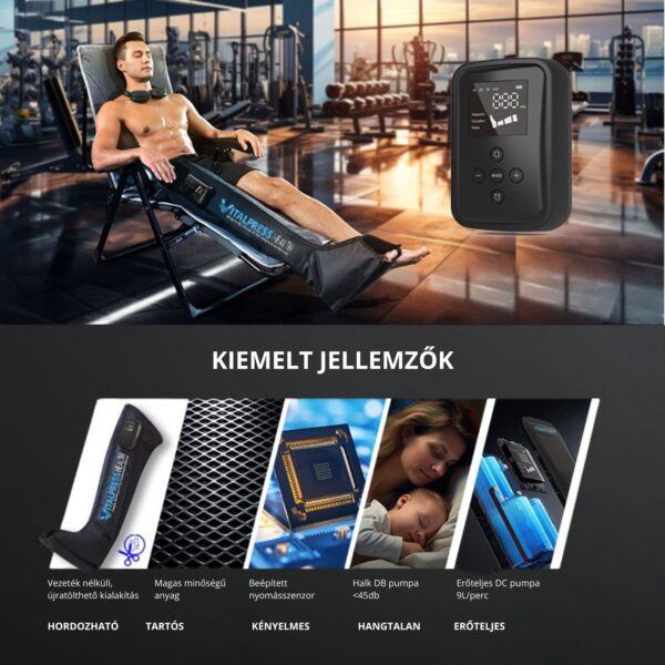 Imagine Health - innovatív rekreációs megoldások, VITALPRESS HEALTH nyirokmasszázs, vénamasszázs, masszázsterápia, professzionális légkamrás lábmasszírozó