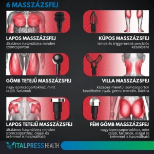 VITALPRESS HEALTH MASSAGE GUN masszázspisztoly – 3. nézet