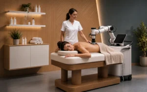 AI masszázs-robot az Imagine Health Centerben